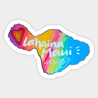 Lahaina Maui Strong, vinyl waterproof sticker, water bottle, Hawaii sticker Sticker